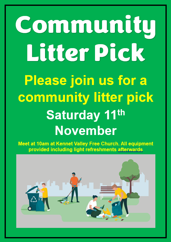 Community Litter Pick Event Saturday, 11th November 2023 Holybrook