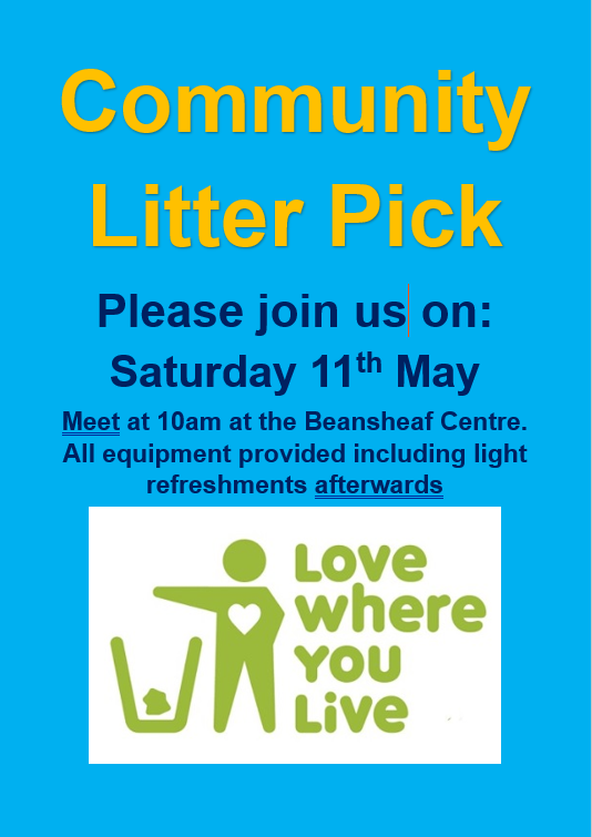Community Litter Pick Event: Saturday, 11th May 2024